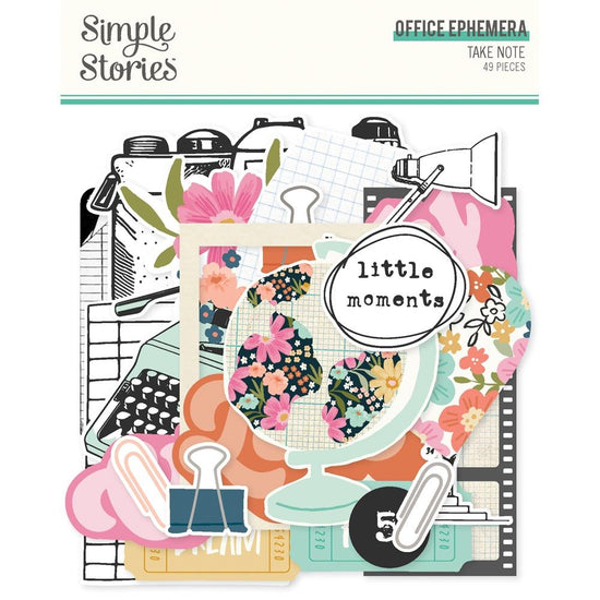 Simple Stories Office Ephemera Die Cuts 49/Pkg Take Note