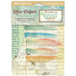 Stamperia Rice Paper A6 8/Pkg Daisy Art Backgrounds
