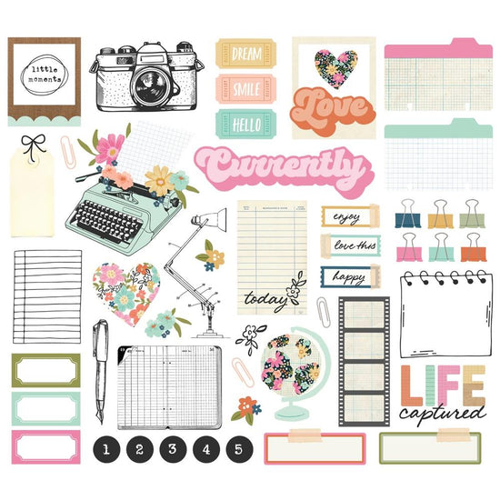 Simple Stories Office Ephemera Die Cuts 49/Pkg Take Note