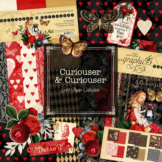 Graphic 45 Curiouser & Curiouser Bundle colección completa (7 productos)