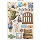 Stamperia Stamperia Junk Journal Stickers, Cut-Outs & Backgrounds Secret Diary