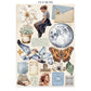 Stamperia Stamperia Junk Journal Stickers, Cut-Outs & Backgrounds Secret Diary