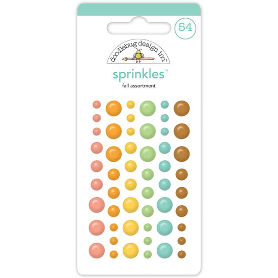 Doodlebug Sprinkles Adhesive Enamel Shapes Fall Assortment, Farmhouse