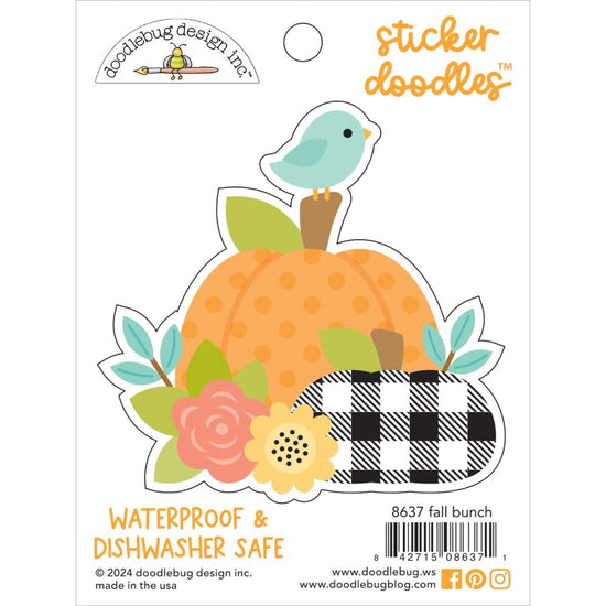 Doodlebug Water Bottle Sticker Doodles Fall Bunch, Farmhouse