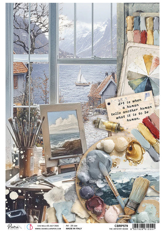 Ciao Bella An Artist Journey Rice Paper A4 An Artist Artistry Room