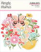 Simple Stories Floral Bits & Pieces Die Cuts Pink Lemonade