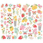 Simple Stories Floral Bits & Pieces Die Cuts Pink Lemonade