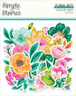 Simple Stories Floral Bits & Pieces Die Cuts Color Me Happy