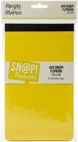 Simple Stories Simple Stories Sn@p! Flipbook 4"X6" Yellow
