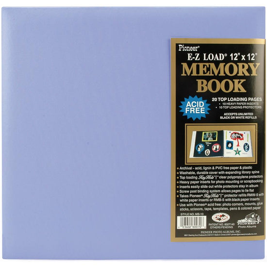 Pioneer Pastel Leatherette Post Bound Album 12"X12" Lavender