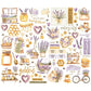 Simple Stories Bits & Pieces Die Cuts Simple Vintage Lavender Fields
