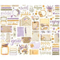 Simple Stories Journal Bits & Pieces Die Cuts Simple Vintage Lavender Fields