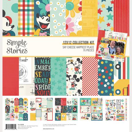 Simple Stories Collection Kit 12"X12" Say Cheese Happiest Place