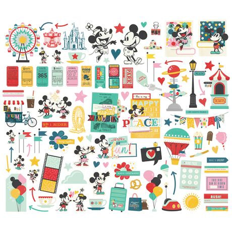 Simple Stories Bits & Pieces Die Cuts Say Cheese Happiest Place