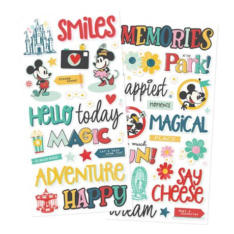 Simple Stories Foam Stickers Say Cheese Happiest Place