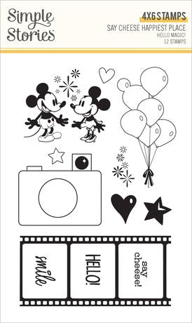 Simple Stories Happiest Place Photopolymner Hello Magic!