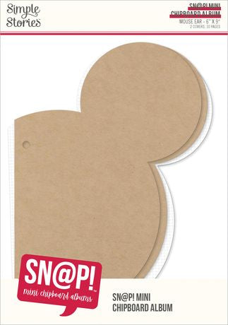Simple Stories SN@P! Mini Chipboard Album Mouse Ears