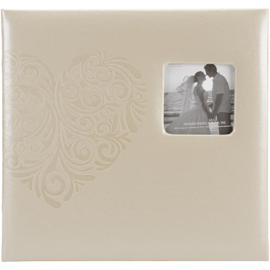 Pioneer Embossed Wedding Post Bound Album 12"X12" Heart