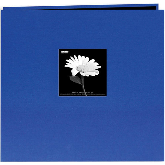 Pioneer Book Cloth Cover Post Bound Album 12"X12" Cobalt Blue