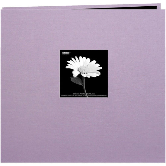 Pioneer Book Cloth Cover Post Bound Album 12"X12" Misty Lilac