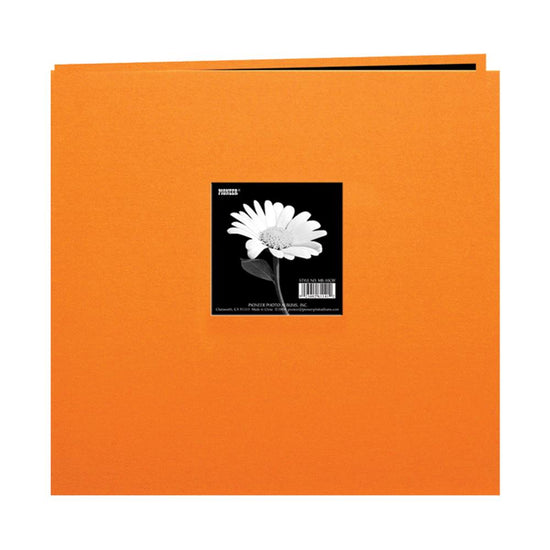 Pioneer Book Cloth Cover Post Bound Album 12"X12" Orange