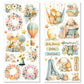 Ciao Bella Art Stickers Lunibloom Transparent Adhesive Sheets 5/Pkg