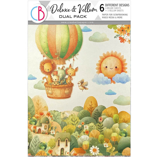 Ciao Bella Deluxe Paper Pearl & Vellum Dual Pack A4 MIXED 6/Pkg Lunibloom