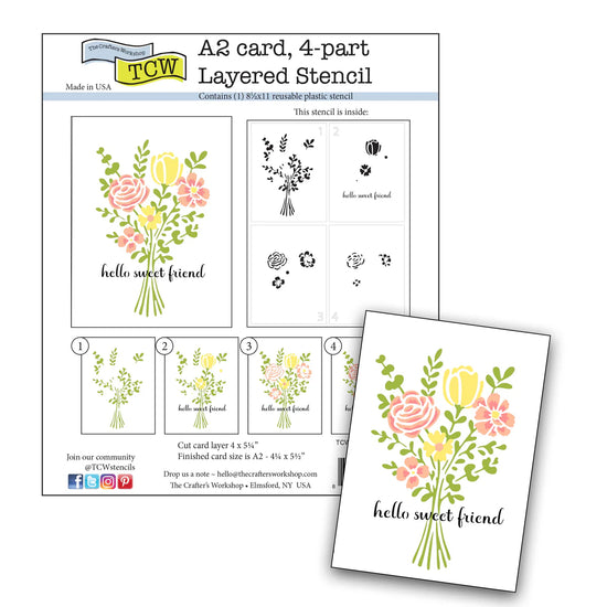 The Crafters Workshop Layered Floral Bouquet