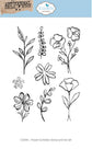 Elizabeth Craft Flower Scribbles Stamp and Die Set