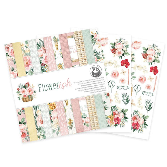 P13 Double-Sided Paper Pad 12"X12" Flowerish