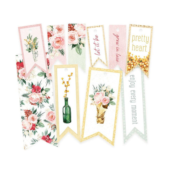 Flowerish Double-Sided Cardstock Tags 10/Pkg 