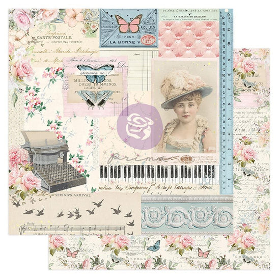 French Blue By Frank Garcia Double-Sided Cardstock 12"X12" Beautiful Melody
