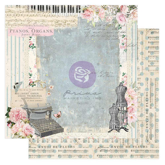 French Blue By Frank Garcia Double-Sided Cardstock 12"X12" To my Love
