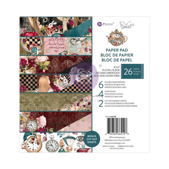 Prima Marketing Double-Sided Paper Pad 6"X6" 26/Pkg Lost In Wonderland