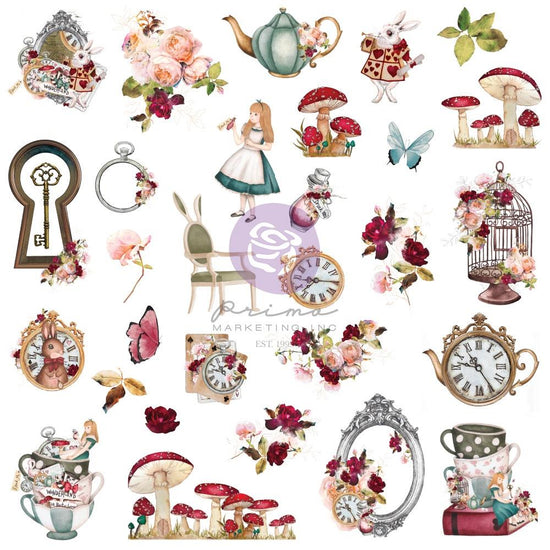 Lost In Wonderland Cardstock Ephemera 58/Pkg