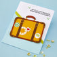 Spellbinders RETRO SUITCASE AND SENTIMENTS STAMP & DIE SET BY SHERI BALLANTYNE