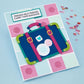 Spellbinders RETRO SUITCASE AND SENTIMENTS STAMP & DIE SET BY SHERI BALLANTYNE