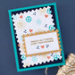 Spellbinders RETRO SUITCASE AND SENTIMENTS STAMP & DIE SET BY SHERI BALLANTYNE