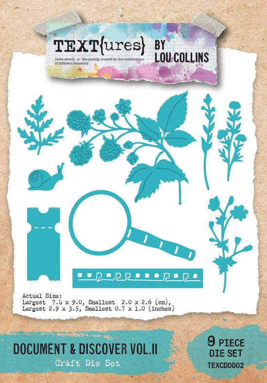 PRE ORDEN TEXT{ures} Document & Discover Vol.II Craft Die Set PRE ORDEN (3era tanda)