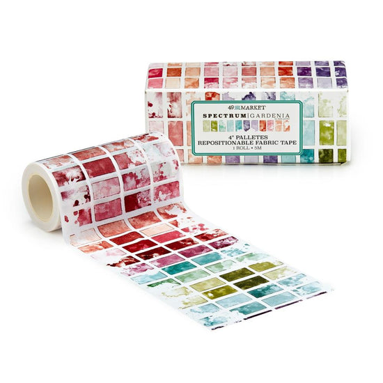49 And Market Spectrum Gardenia 4" Fabric Tape Roll Palettes