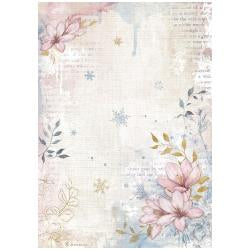 Stamperia Rice Paper Sheet A4 Create Happiness Dewdrops Flower Garden