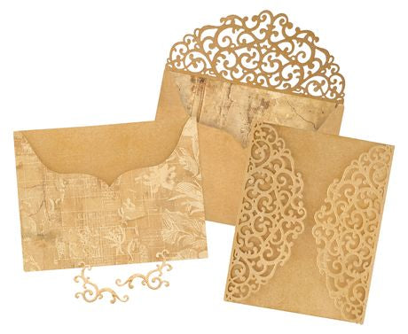 Graphic 45 Graphic 45 Staples Die Set Ornate Gatefold, Envelope & Pocket Die Set