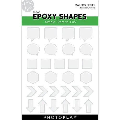 Photoplay EPOXY SHAPES - SQUARES & ARROWS