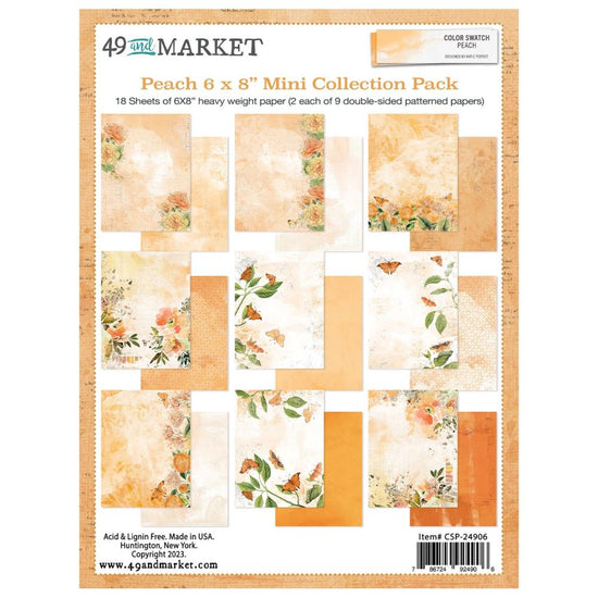 49 And Market Collection Pack 6"X8" Color Swatch Peach