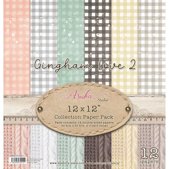 Asuka Studio Collection Pack 12"X12" Gingham Love 2
