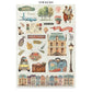 Junk journal stickers, cut-outs, backgrounds - Art of Travelling