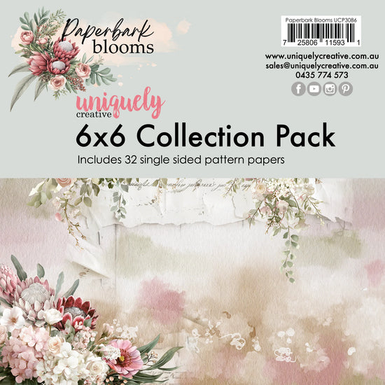 Uniquely PAPERBARK BLOOMS 6 X 6 COLLECTION PACK
