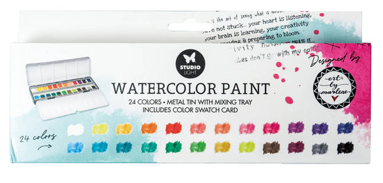 Art by Marlene Watercolor Paint 24 Colors Essentials