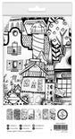 Art by Marlene Paper Tags Black And White Prints Signature Collection 100x170x8mm 21 PC nr.01