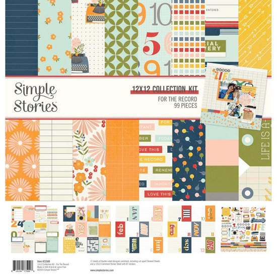 Simple Stories Collection Kit 12"X12" For the Record